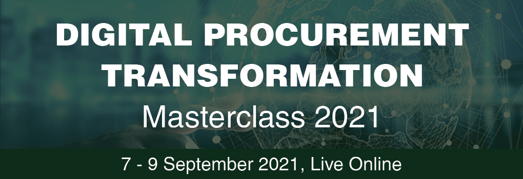 Digital Procurement Transformation Masterclass LIVE ONLINE 2021